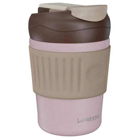 Qedeha Timbler a LePresso Morningscape bi Qapaxa Dual Sip - Pembe