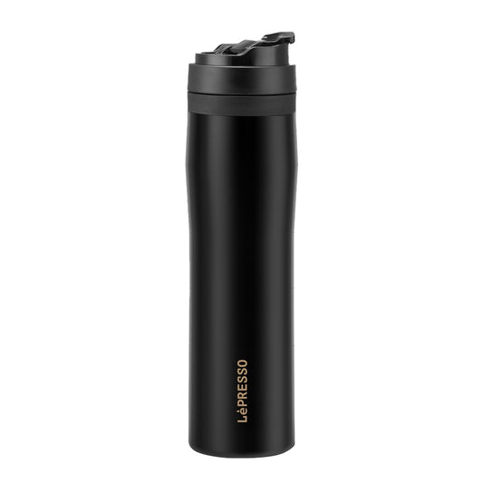 LePresso Stainless Steel Portable French Press Black - فرنش برس محمول من ليبريسو من الستانلس ستيل