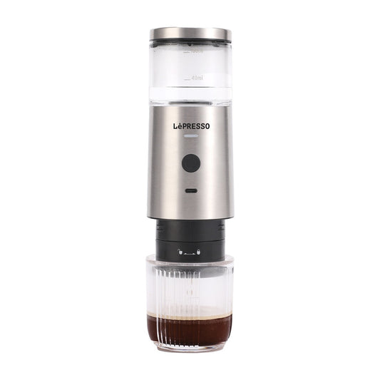LePresso Portable Espresso Maker 9 Bar, 100ml, 2000mAh - ماكينة اسبريسو محمولة ستانلس ستيل من ليبريسو