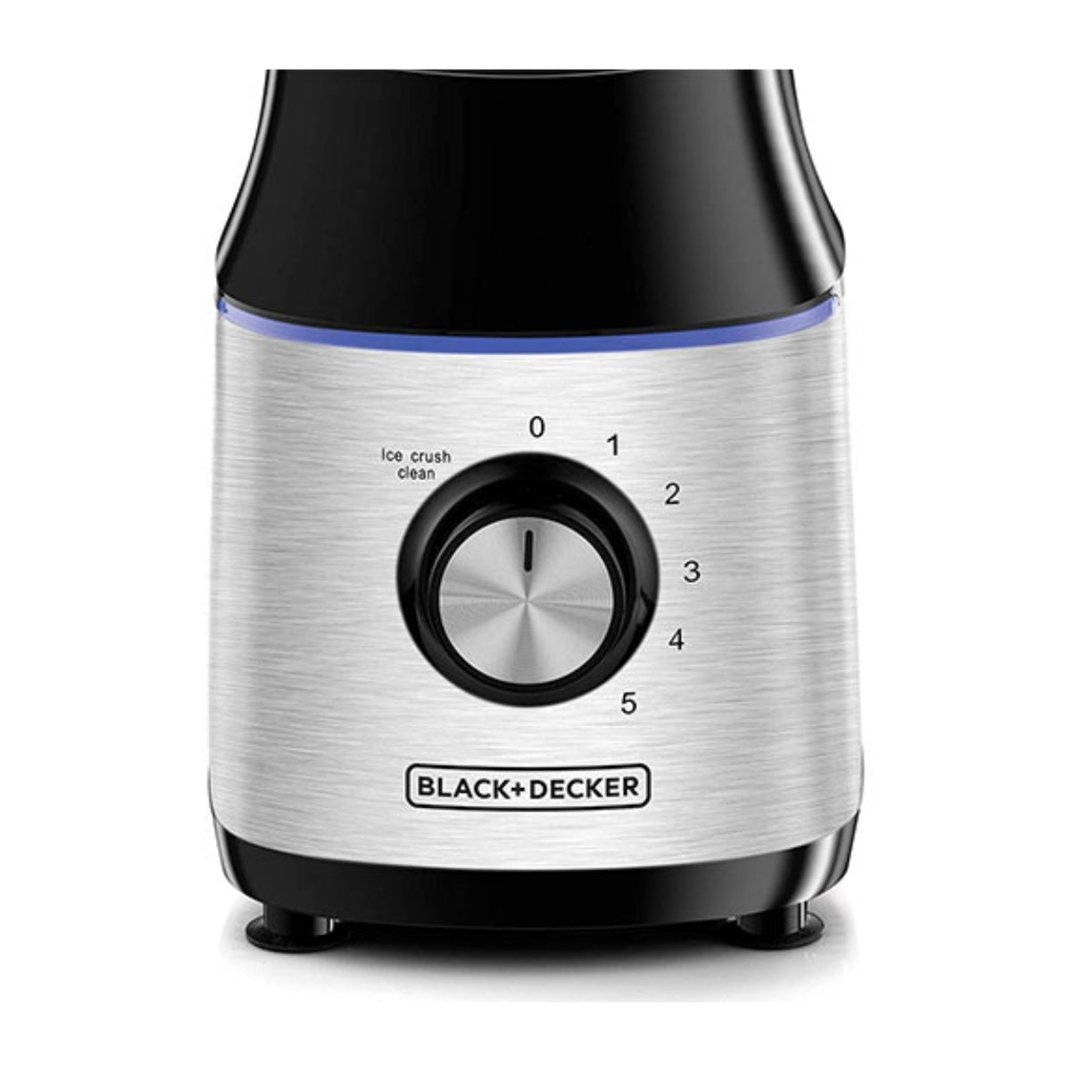 Black+Decker 700W High Speed Blender with Black/Silver Glass Bowl - خلاط عالي السرعة بلاك أند ديكر 700 وات مع وعاء زجاجي أسود/فضي