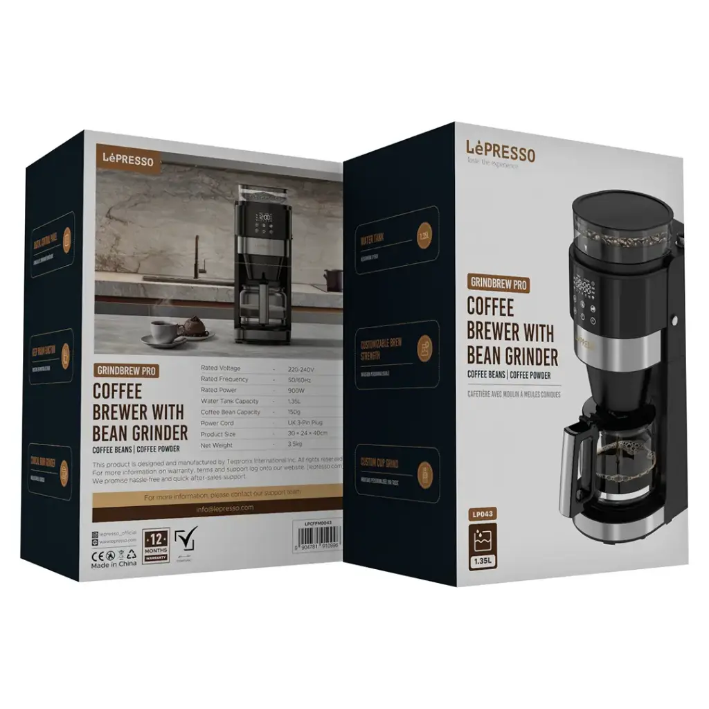 Makîneya Qehweyê ya Lepresso bi Hêrandina Dendikên Çêkirî - Reş