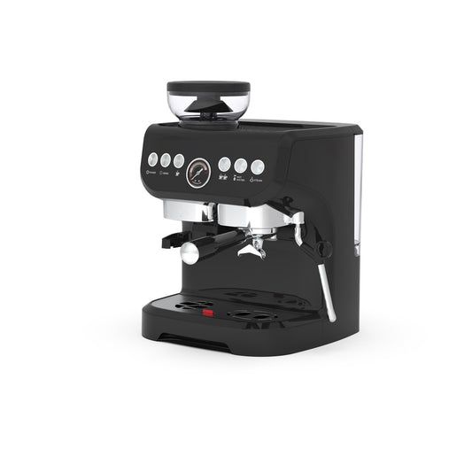ماكينة تحضير القهوة ليبريسو مع مطحنة حبوب مدمجة - اسود | Lepresso Espresso Coffee Maker With Bean Grinder - Black