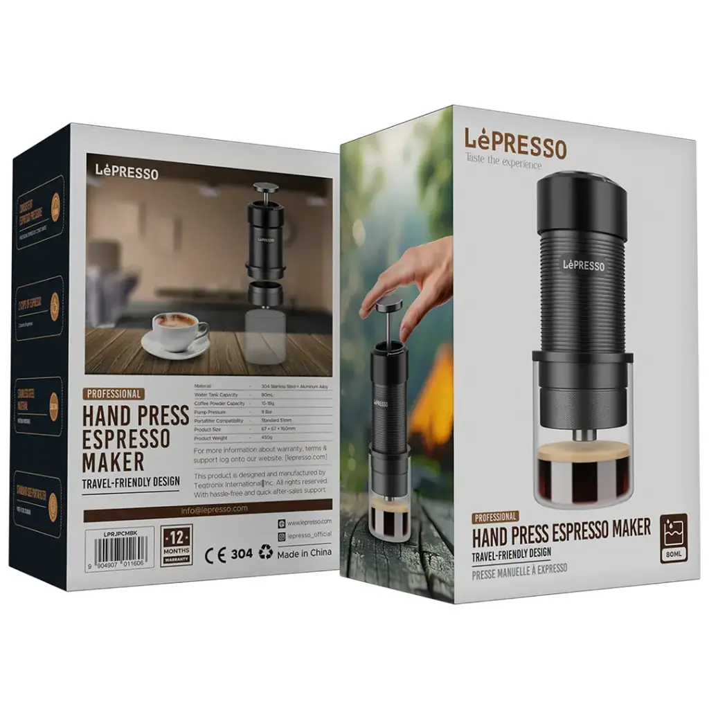 ماكينة ليبريسو اليدوية لتحضير الاسبريسو - اسود | LePresso Hand Press Espresso Maker - Black