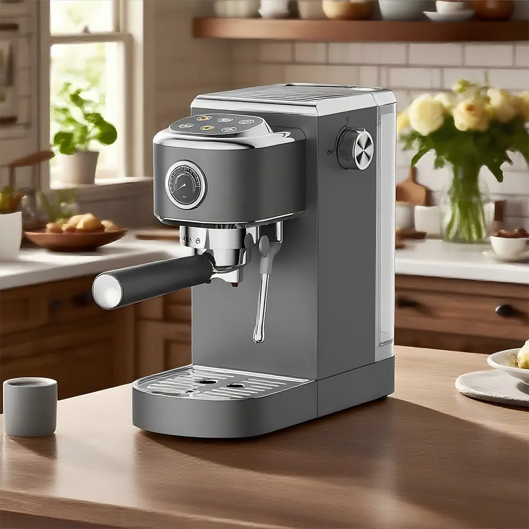 Makîneya Espressoyê ya Germ û Sar a LePresso bi Çîpa Buharê û Pîvana Zextê - Gewr