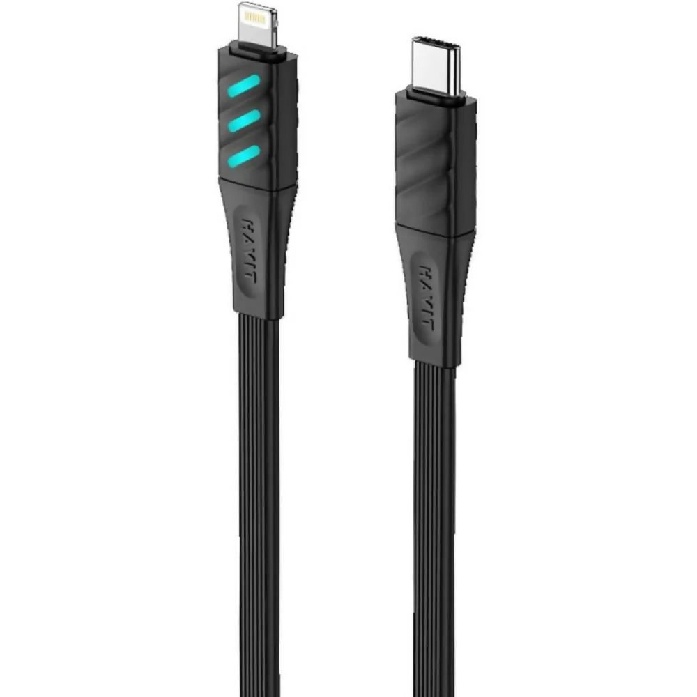 Havit CB6255 USB-C to Lightning Cable 1m with LED –  كيبل تايب سي الى لايتننغ سريع الشحن بطول 1متر من هافيت