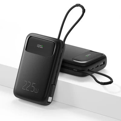 Mcdodo 22.5W PD+QC 10000mah Power Bank Built-in Cable Digital Display Type-C - باور بانك بقدرة 22.5واط وسعة 10000ميلي أمبير مع كيبل تايب سي من مكدودو