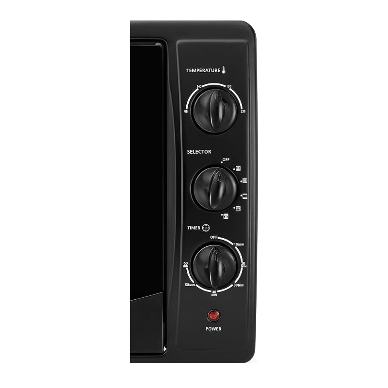 Black+Decker 45L multi-function double glass toaster oven - فرن توستر بلاك أند ديكر متعدد الوظائف بسعة 45 لتر وبباب مزدوج