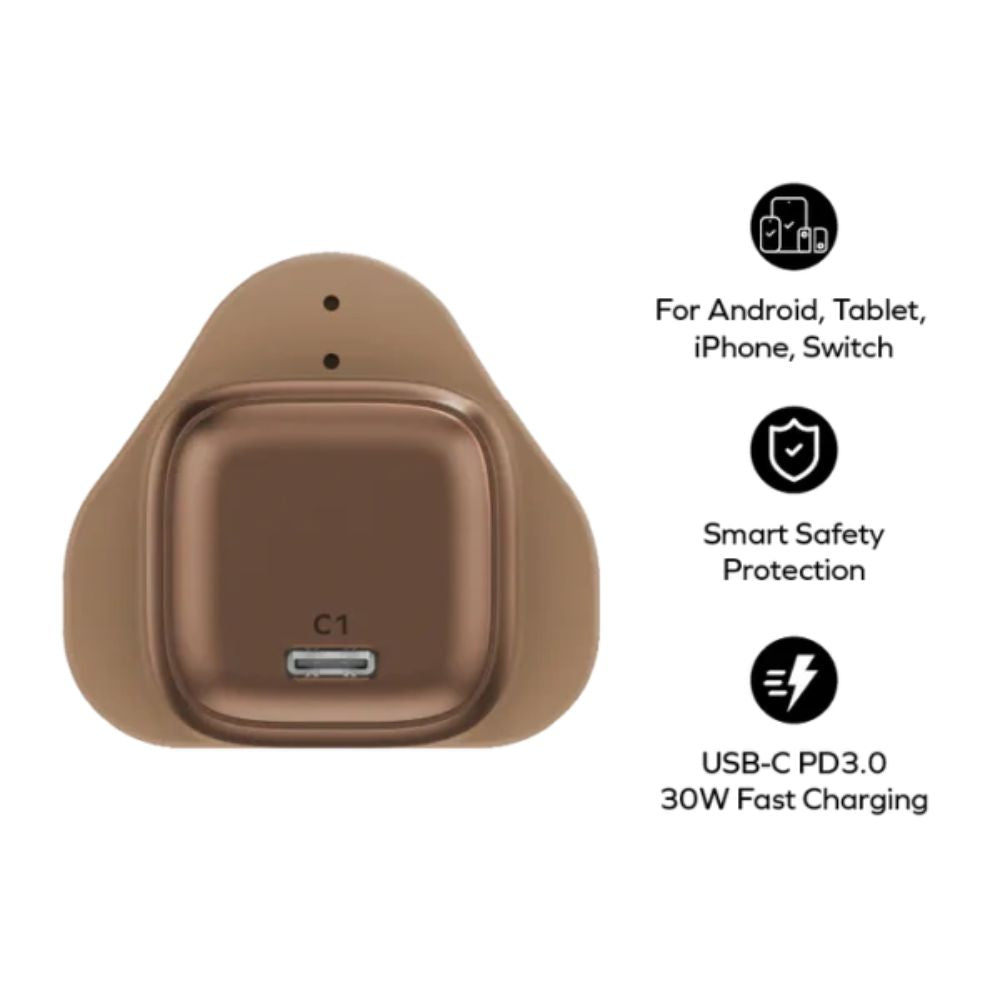 Momax Bundle Set: 30W USB‑C GaN Charger + 60W USB‑C Cable - مجموعة موماكس : شاحن يدعم شحن سريع 30 واط + كيبل USB‑C يدعم شحن سريع 60 واط