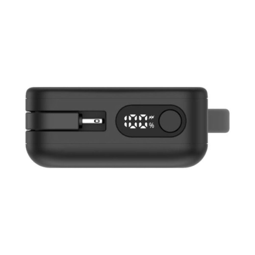 Momax Power Vital+ 10000mAh Battery Pack with Built-in USB-C and Lightning Cables - باور بانك موماكس بور فايتل بلس بسعة 10000 مللي امبير مع كيبل USB-C و لايتتنغ مدمجين يدعمون الشحن السريع