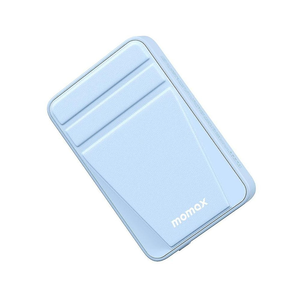 Momax Q.Mag Power 15, 10000mAh Magnetic Wireless Battery Pack with Stand - باور بانك موماكس كيو ماج بور 15 اللاسلكي المفناطيسي بسعة 10000 مللي امبير, مع حامل