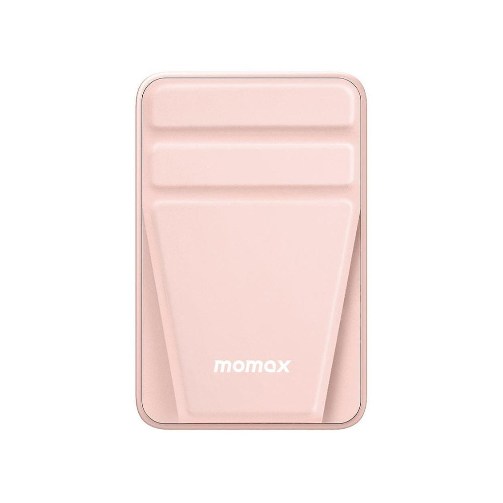 Momax Q.Mag Power 15, 10000mAh Magnetic Wireless Battery Pack with Stand - باور بانك موماكس كيو ماج بور 15 اللاسلكي المفناطيسي بسعة 10000 مللي امبير, مع حامل