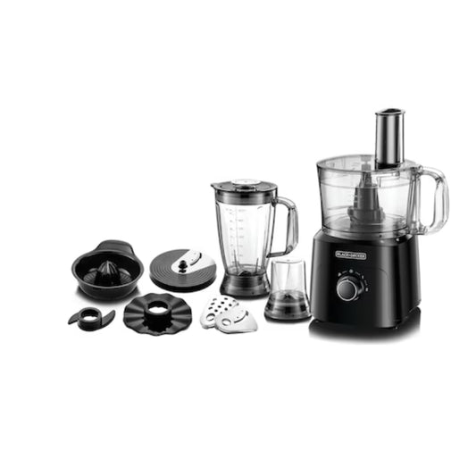 Black&Decker FX775-B5 FOOD PROCESSOR 750W -محضر طعام 750 واط بسعة 1.5 لتر مع شفرات ستانلس ستيل