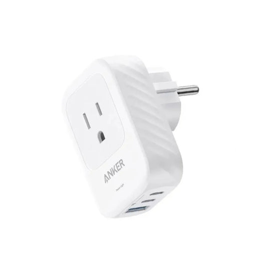 Anker Travel Charger, Universal Power Plug with USB-C & USB-A Ports | شاحن السفر انكور مع منفذين USB-A  ومنفذ USB-C