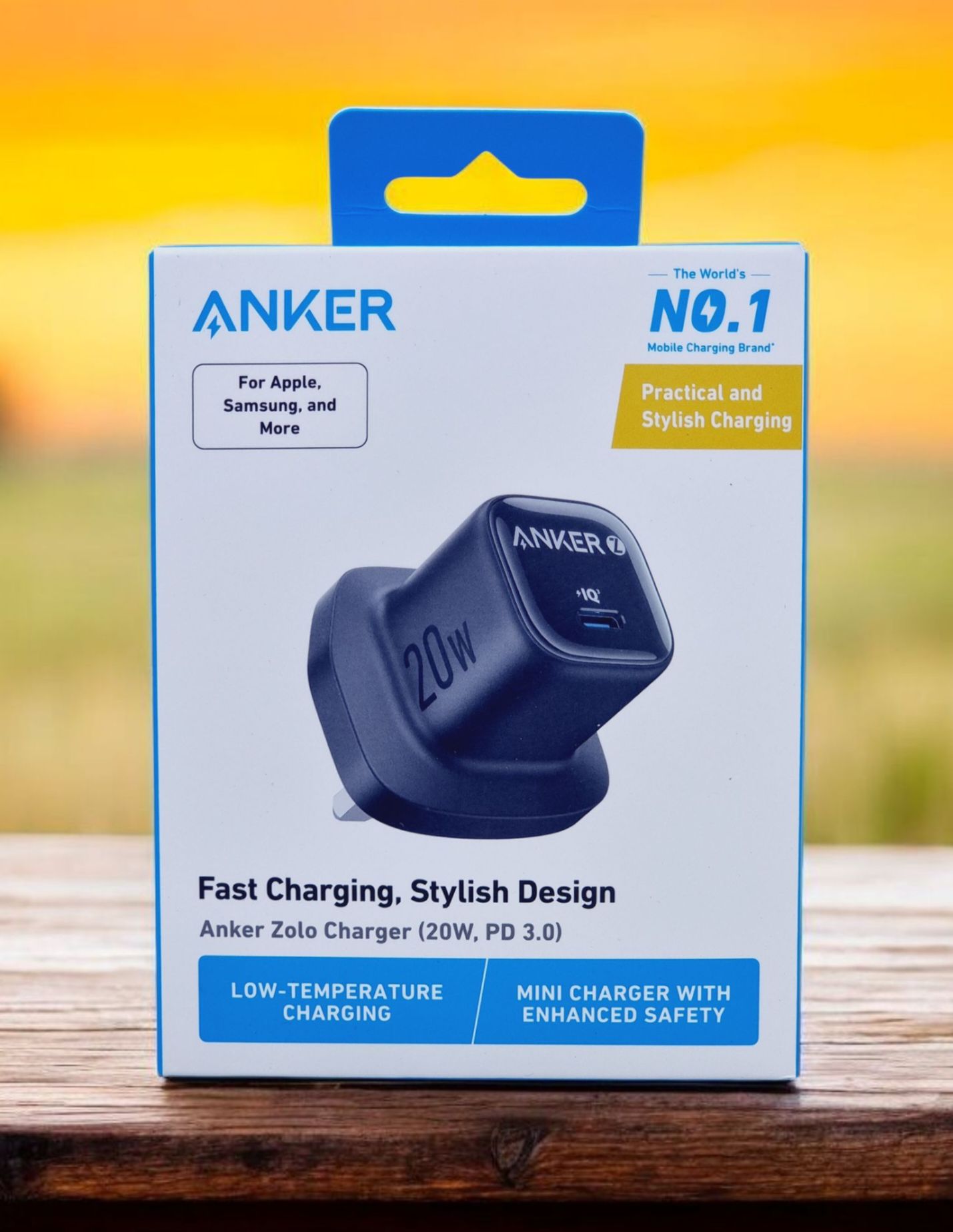 Anker Zolo 20W USB-C Wall Charger | Fast Compact PD 3.0 Adapter - شاحن انكر زولو بقوة 20 واط, USB-C سريع ومضغوط بتقنية PD 3.0