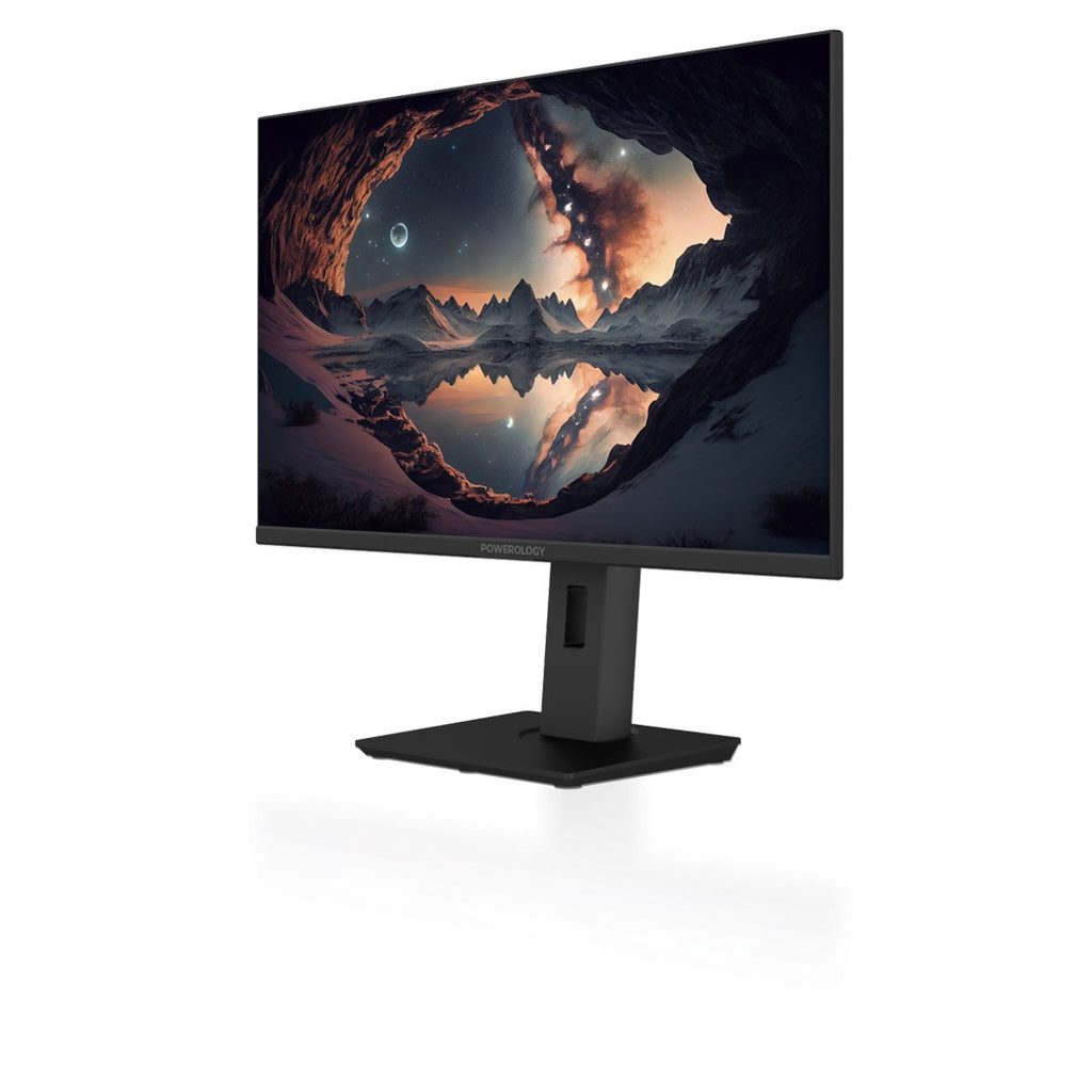 شاشة باورولوجي المكتبية 27 بوصة بدقة 4K مع اضائة RGB - اسود | Powerology 27" 4K Office Monitor with RGB Light – Black