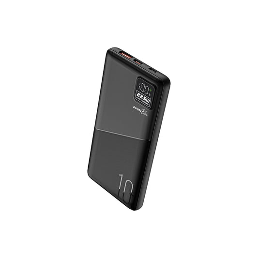 باور بانك بورودو بلو بسعة 10,000 مللي امبير بشحن سريع بمنفذي يو اس بي اي ويو اس بي سي | Porodo Blue 10000mAh Quick Charge Power Bank USB-A and USB-C Output