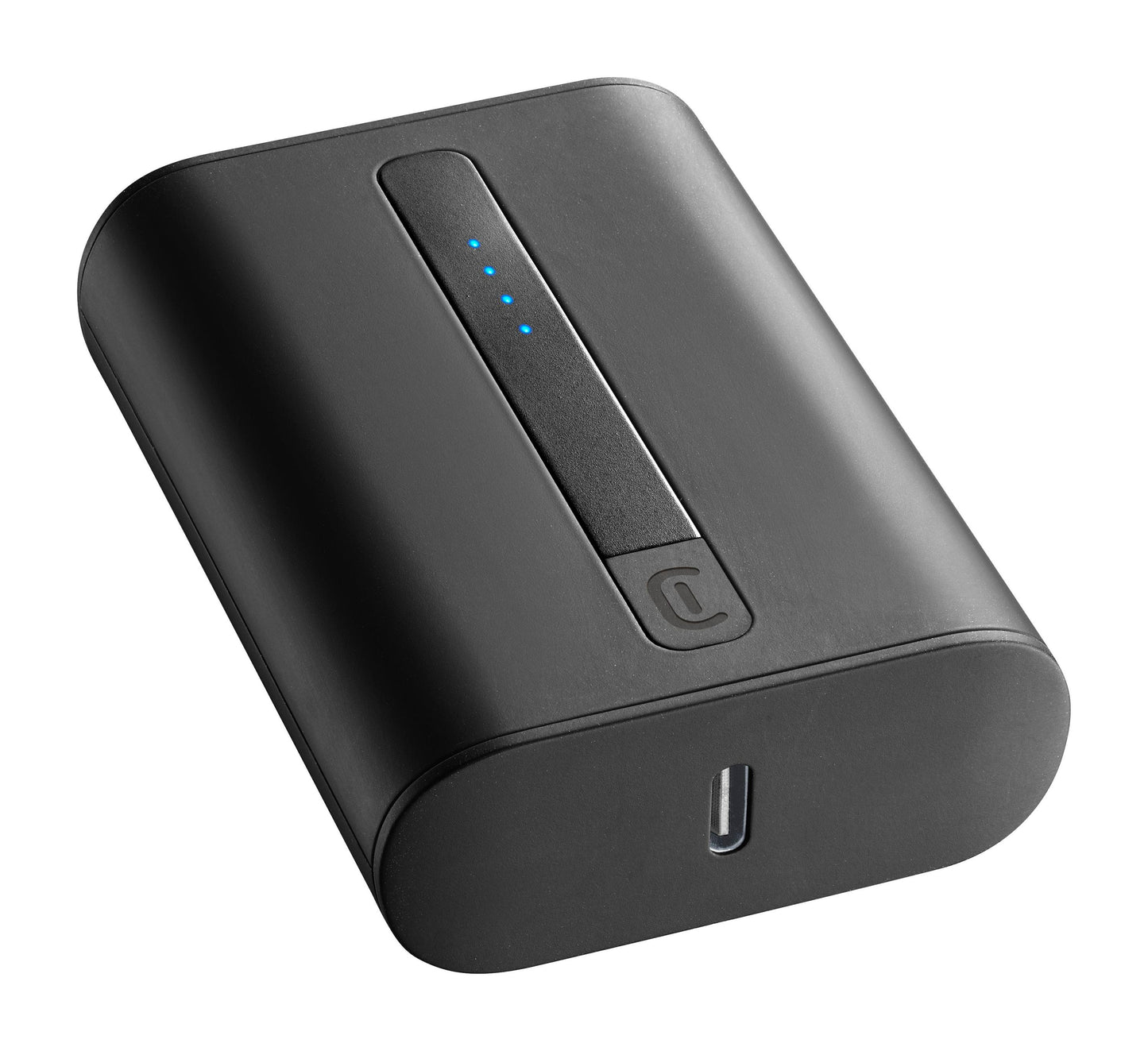 Cellularline Power Bank 10000mAh Thunder Extra Compact Fast Charger PD 20W - باور بانك بسعة 10000ميلي أمبير بقدرة 20 واط للشحن السريع من سيلولار لاين