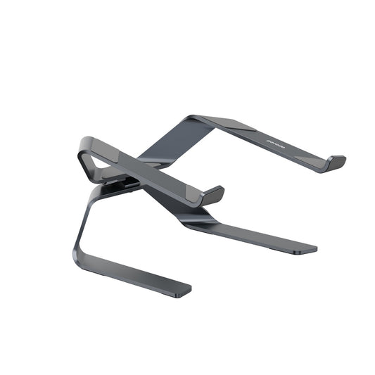 حامل لابتوب المنيوم دوار 360 درجة وقابل للتعديل من بورودو - رمادي | Porodo Aluminum Alloy 360° Rotatable & Adjustable Laptop Stand - Grey