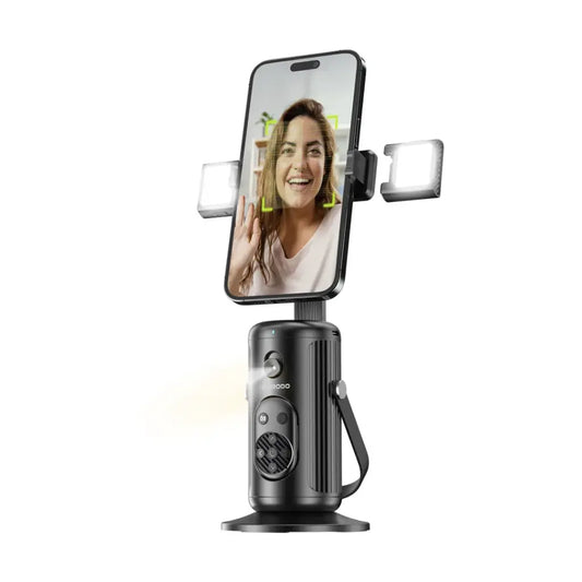 بورودو حامل هاتف ذكي بتقنية تتبع الوجه - اسود | Porodo Face Tracking Smart Mount - Black