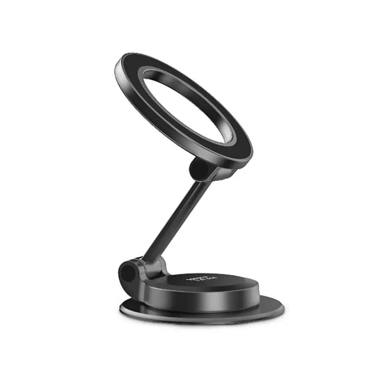 حامل هاتف للسيارة مغناطيسي ماج سيف قابل للطي بدوران 360 درجة من بورودو - اسود | Porodo 360° Foldable  MagSafe Car Phone Mount – Black