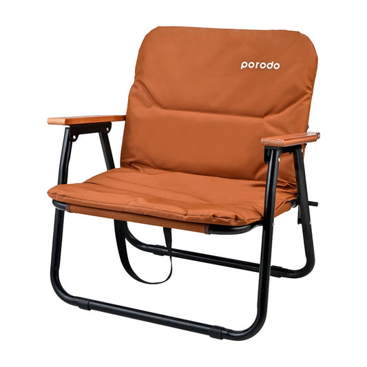 كرسي تخييم قابل للطي من بورودو لايف ستايل - بني | Porodo Lifestyle Camping Foldable Chair - Brown