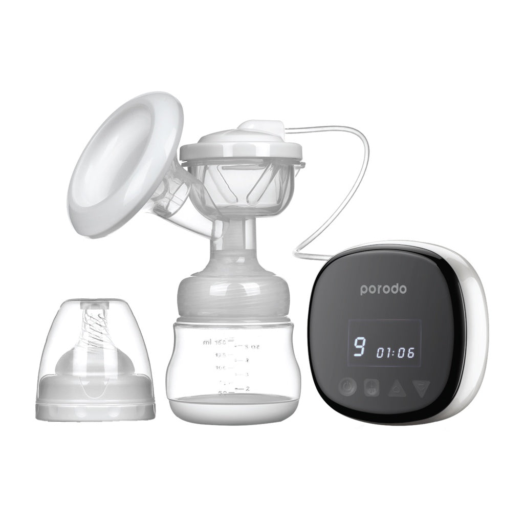 شفاط حليب كهربائي من بورودو لايف ستايل بسعة 150 مل - ابيض | Porodo Lifestyle Electric Breast Pump - White