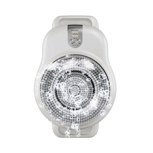 فرشاة استحمام كهربائية قابلة للتثبيت على الحائط من بورودو لايف ستايل - ابيض | Porodo Lifestyle Electric Shower Scrubber Wall-Mounted – White