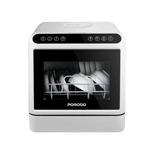 غسالة اطباق 220 فولت من بورودو لايف ستايل - ابيض | Porodo Lifestyle Dishwasher 220V - White