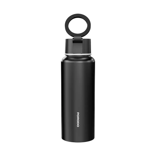 زجاجة ماء ماج سيف 32 اونصة من بورودو لايف ستايل - اسود | Porodo Lifestyle Magsafe Bottle 32oz – Black