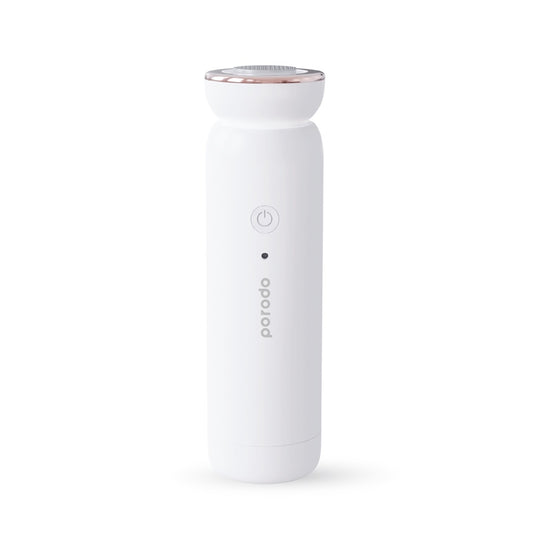 مزيل مسامير القدم المحمول واللاسلكي من بورودو, بطارية بسعة 2000 مللي امبير - ابيض | Porodo LifeStyle Mini Cordless & Portable Foot Callus Remover 5W 2000mAh - White