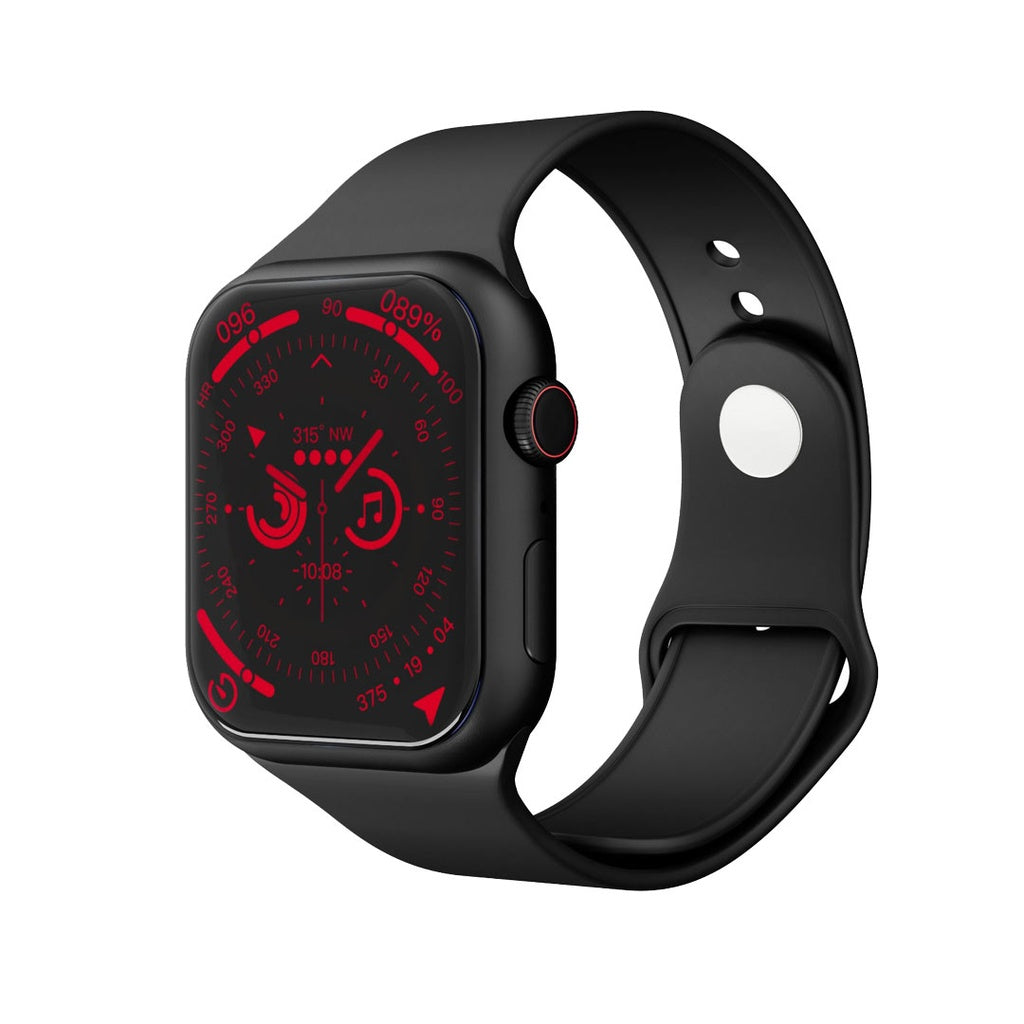ساعة ذكية بورودو 8 ماغنيفكو مع سوار رياضي - اسود | Porodo Smartwatch 8 Magnifico with Sport Band – Black