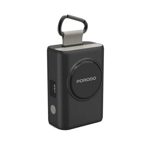 باور بانك بورودو بسعة 10000 مللي امبير - اسود | Porodo Power Bank 10000mAh - Black.
