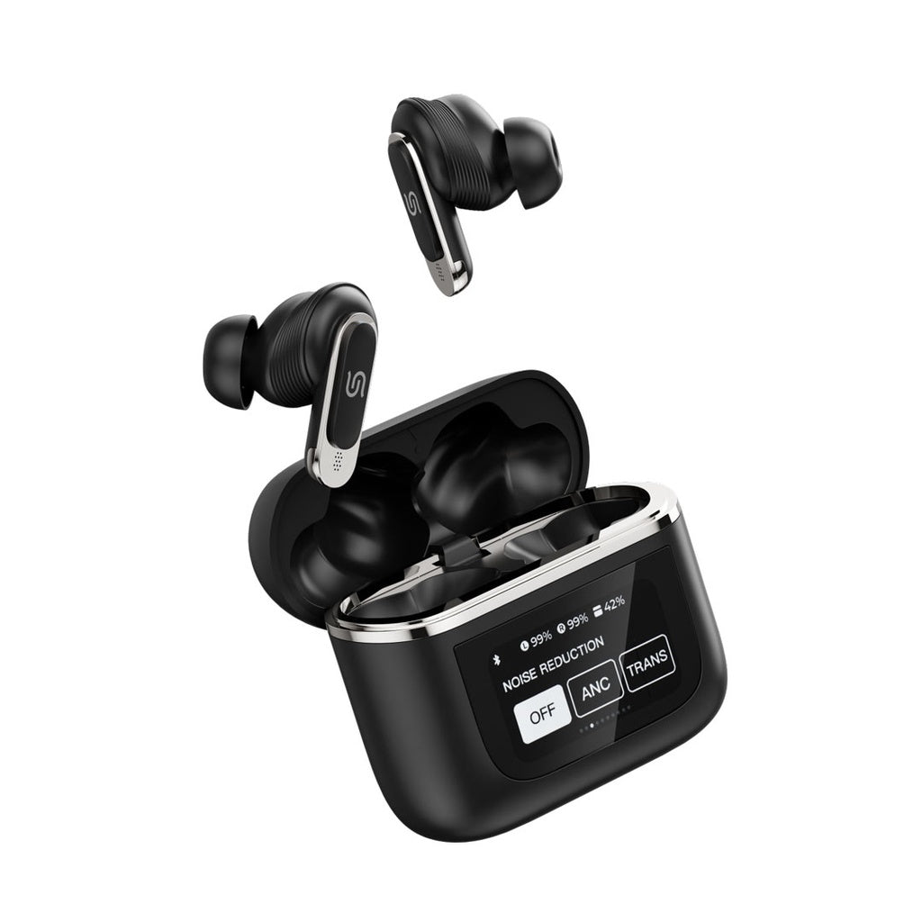 سماعات بورودو ساوندتيك جايد اللاسلكية بتقنية ANC وشاشة لمس | Porodo Soundtec Guide ANC TWS Earbuds with Touch Screen