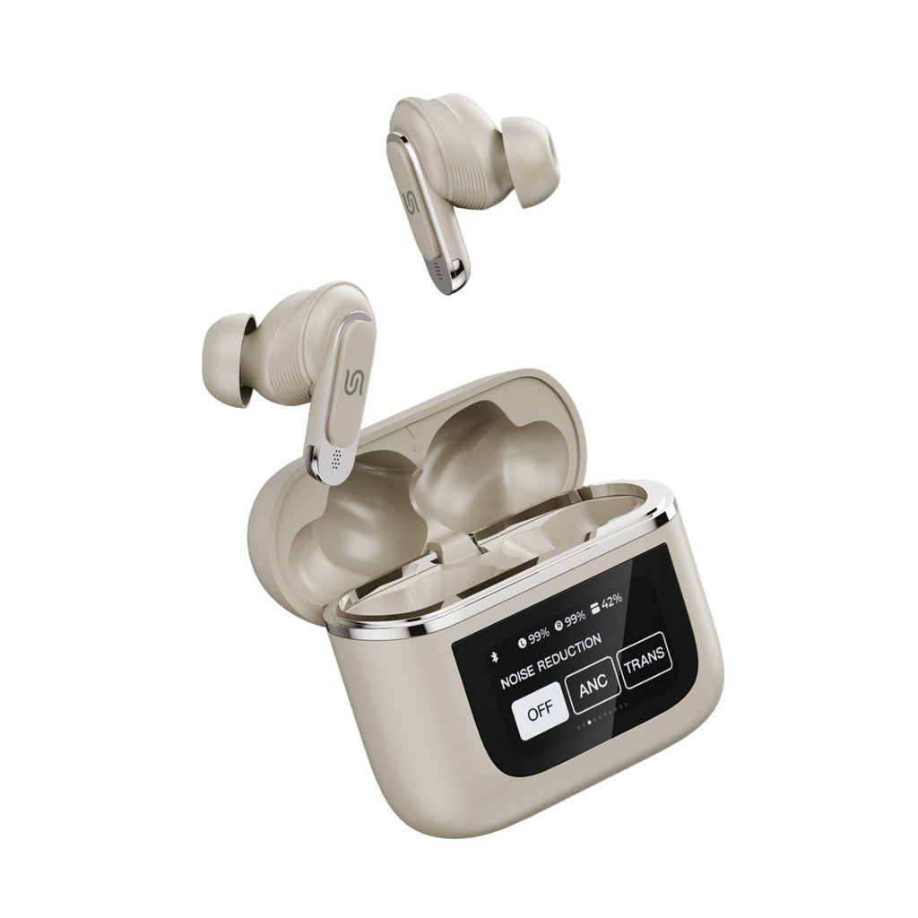 سماعات بورودو ساوندتيك جايد اللاسلكية بتقنية ANC وشاشة لمس | Porodo Soundtec Guide ANC TWS Earbuds with Touch Screen