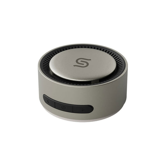 سبيكر مغناطيسي لاسلكي مع شحن ماج سيف - تيتانيوم | Porodo Soundtec Uniq Magnetic Wireless Charging Bluetooth Speaker - Titanium