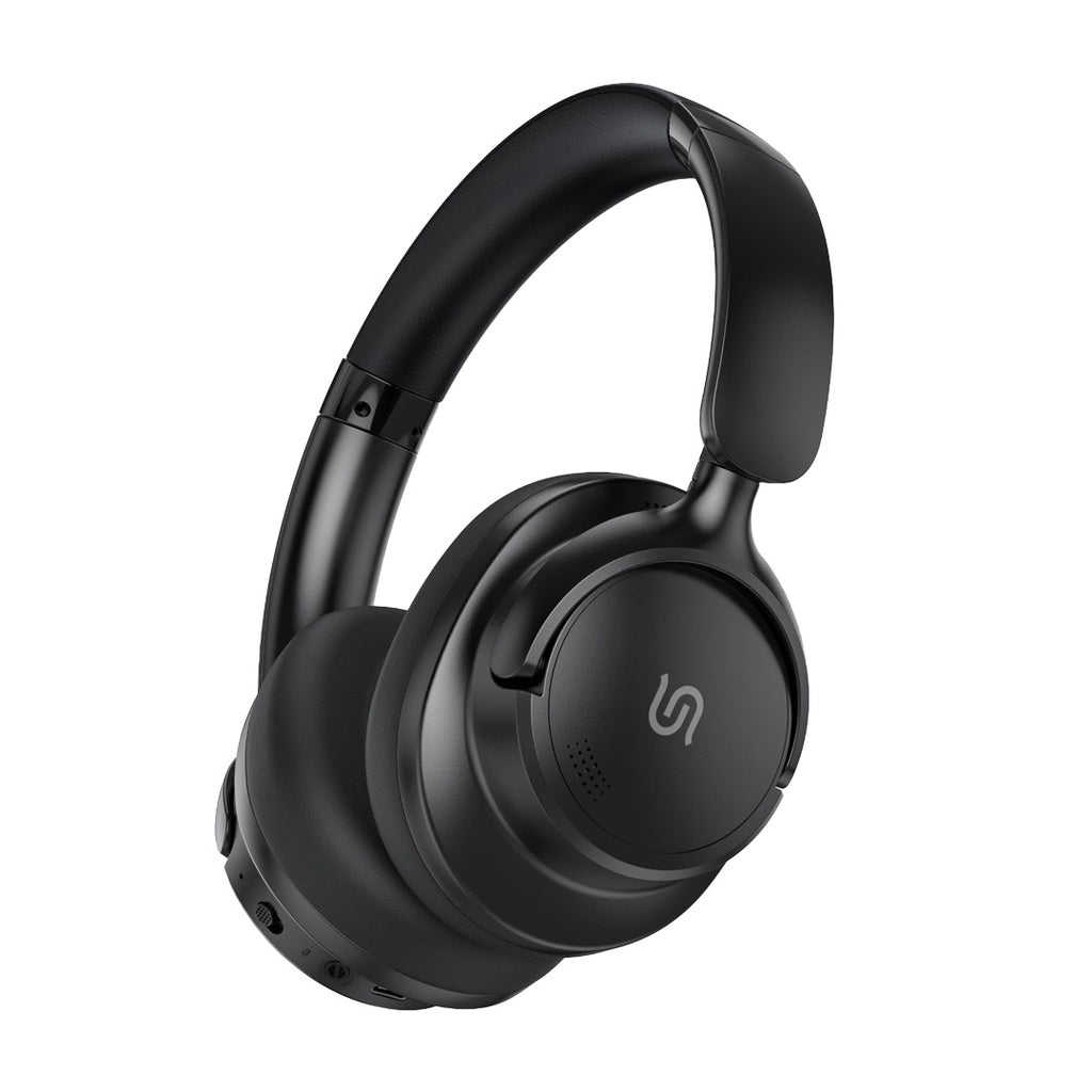 سماعة رأس من بورودو ساوندتيك بخاصية الغاء الضوضاء النشط - اسود | Porodo Soundtec Hybrid ANC Headphone - Black