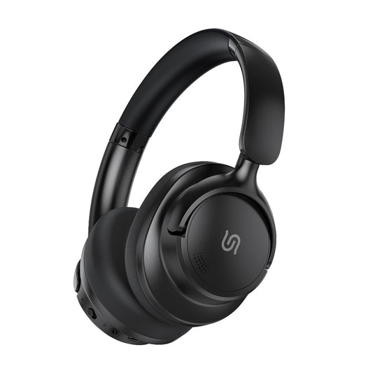 سماعة رأس من بورودو ساوندتيك بخاصية الغاء الضوضاء النشط - اسود | Porodo Soundtec Hybrid ANC Headphone - Black