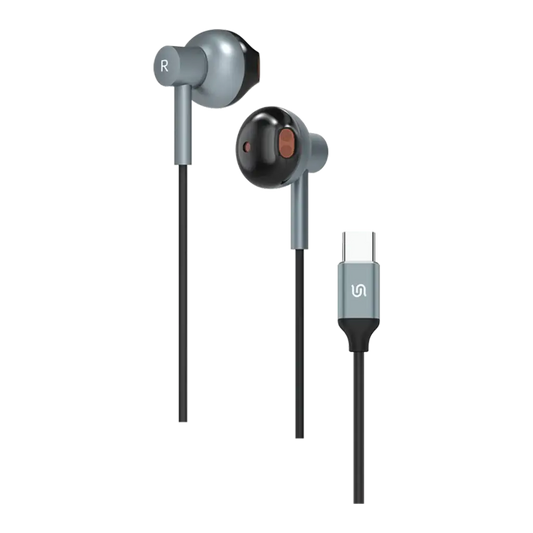 سماعات بورودو ساوندتيك السلكية المغناطيسية مع مايك - اسود | Porodo Soundtec Magnetic HiFi Wired Earphones with Mic – Black