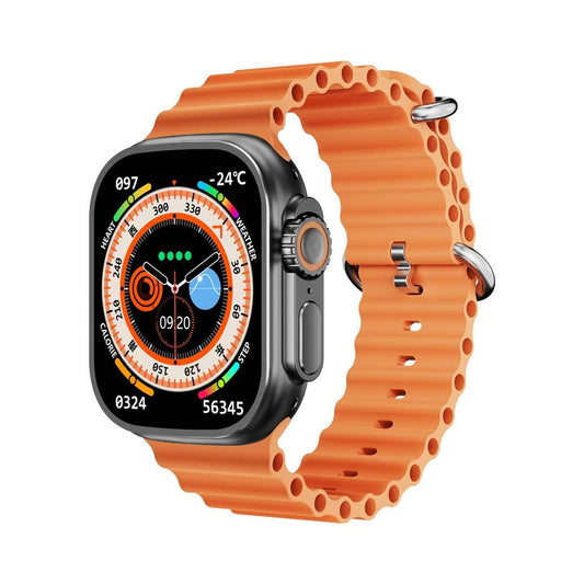 ساعة ذكية بورودو التيمو تايتان مع 1 سير الباين و 1 سير اوشن - اسود | Porodo Smart Watch Ultra Ultimo Titan w/ 1Alpine Band & 1Ocean Band - Black