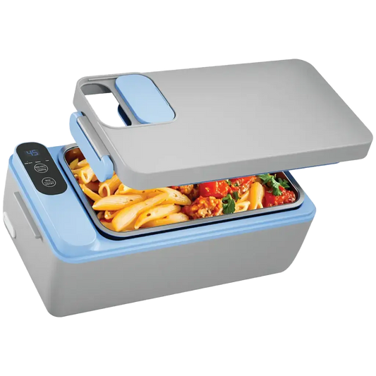 حافظة غذاء محمولة بخاصية التسخين من باورولوجي لومو - رمادي | Powerology Lumo Portable Heated Lunch Box - Gray
