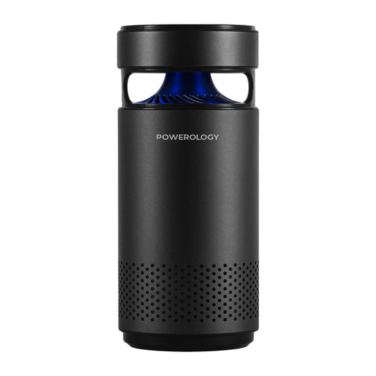 جهاز تنقية الهواء المحمول من باورولوجي مع تقنية التعقيم بالاشعة - اسود | Powerology Portable Mini Air Purifier with UVC LED Sterilization - Black