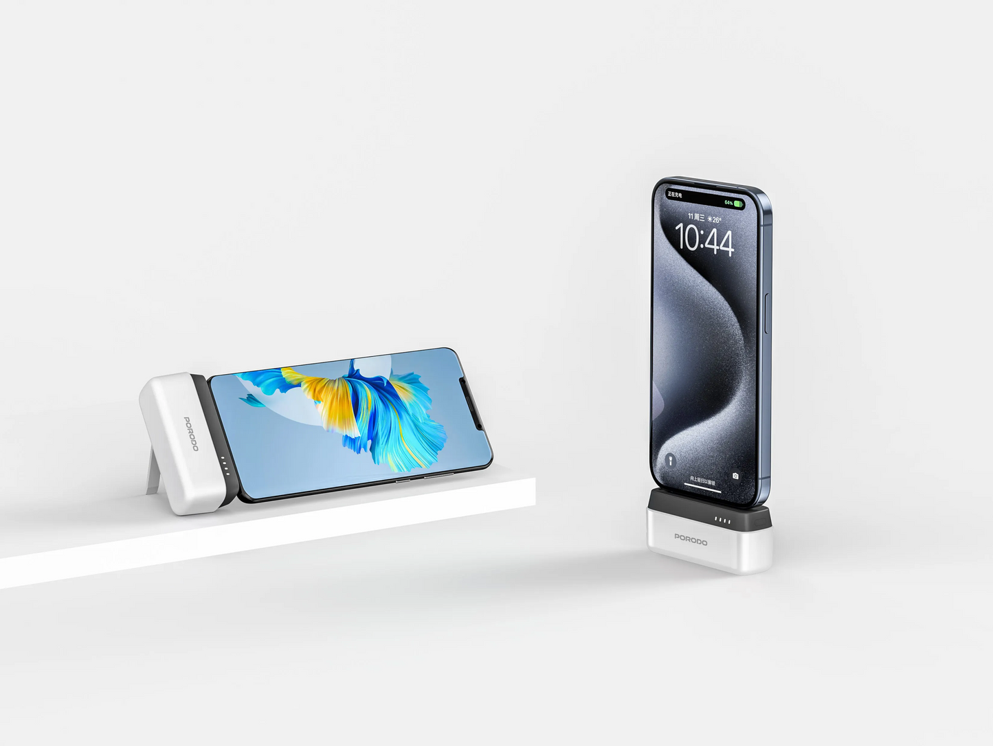 باور بانك بورودو بسعة 5000 مللي امبير مع موصل تايب سي, شحن سريع بقدرة 20 واط | Porodo 5000mAh Power Bank with Type-C Connector – PD 20W Fast Charging.