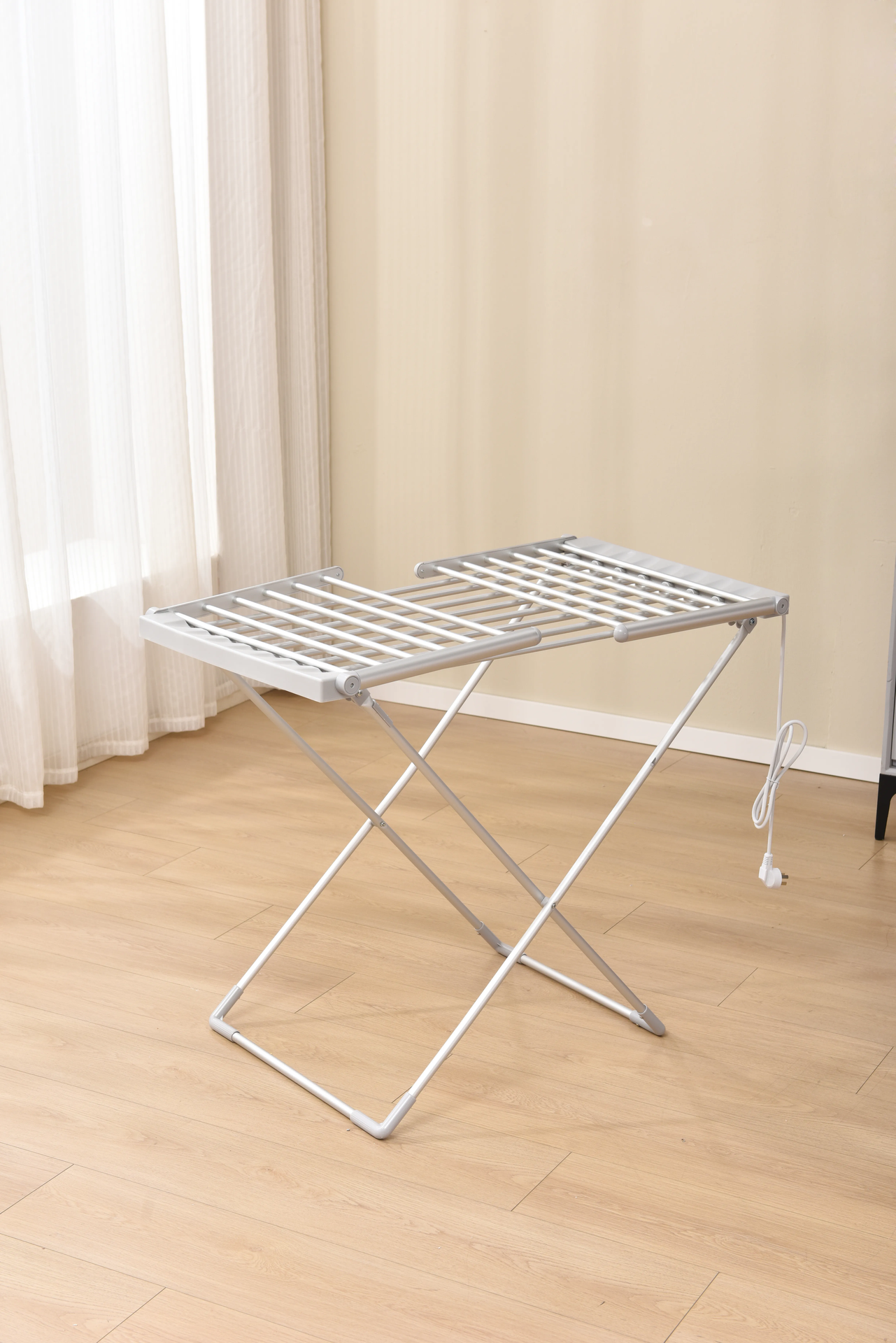 مجفف الملابس الكهربائي الداخلي من بورودو لايف ستايل - فضي | Porodo Lifestyle Electric Heated Indoor Clothes Dryer - Silver