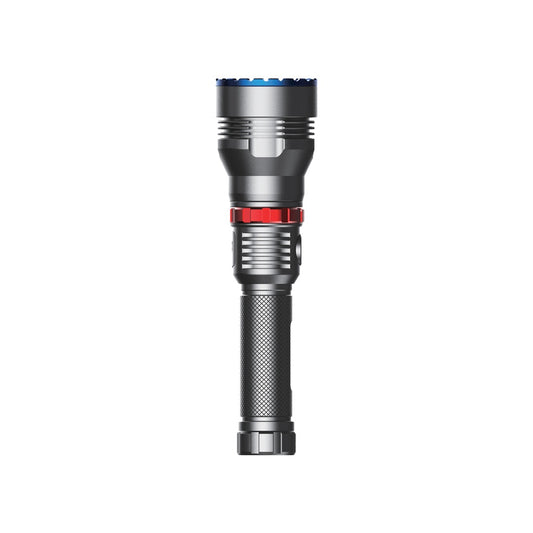 كشاف باورولوجي LED قابل لاعادة الشحن باضائة 1000 لومن, مدى 920 متر - اسود | Powerology 1000LM/900M Rechargeable LED Flash Light - Black.