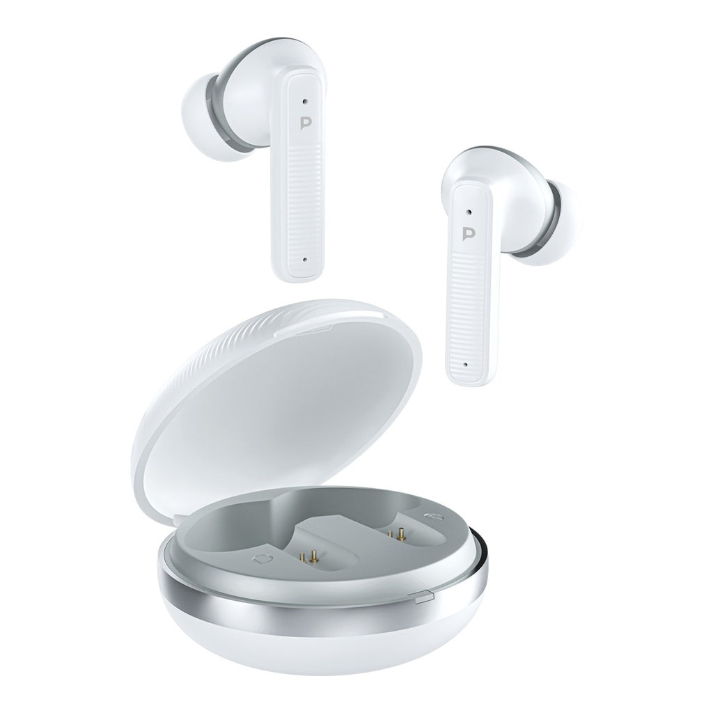 سماعات باورولوجي TWS اللاسلكية بمايكرفون رباعي وعزل ضوضاء | Powerology TWS Earphone with Quad Mic ENC.