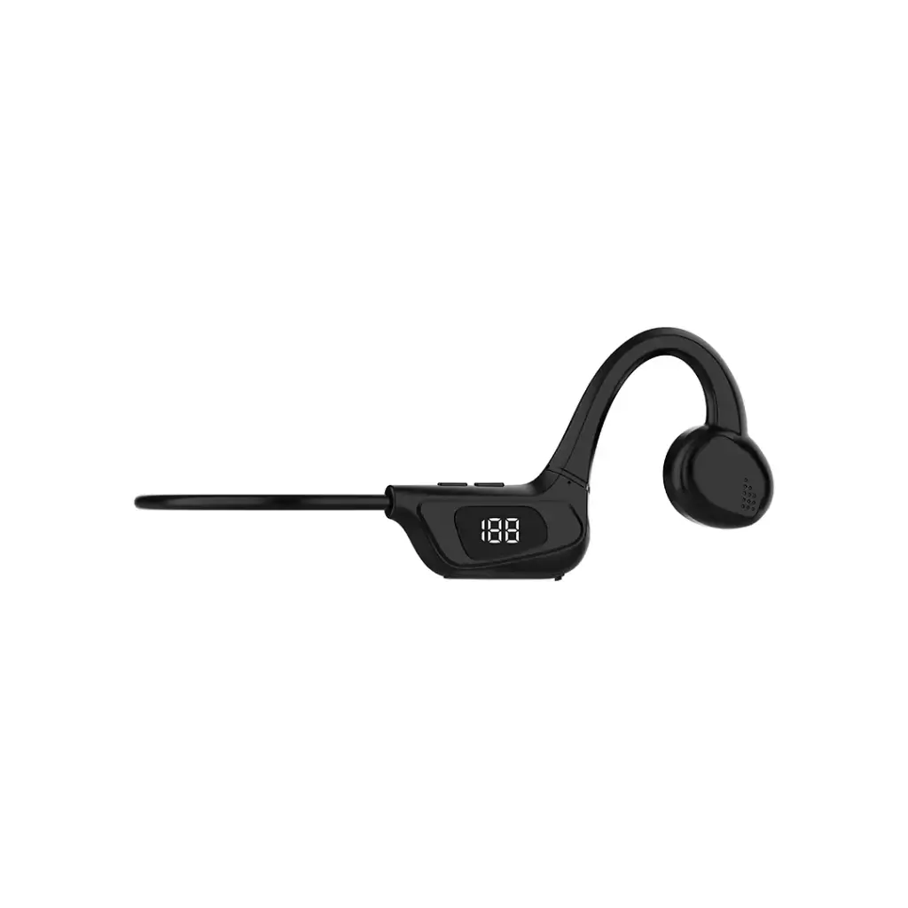 سماعات بورودو بلو اللاسلكية بتقنية التوصيل العظمي - اسود | Porodo Blue Bone Conduction Wireless Headphones – Black