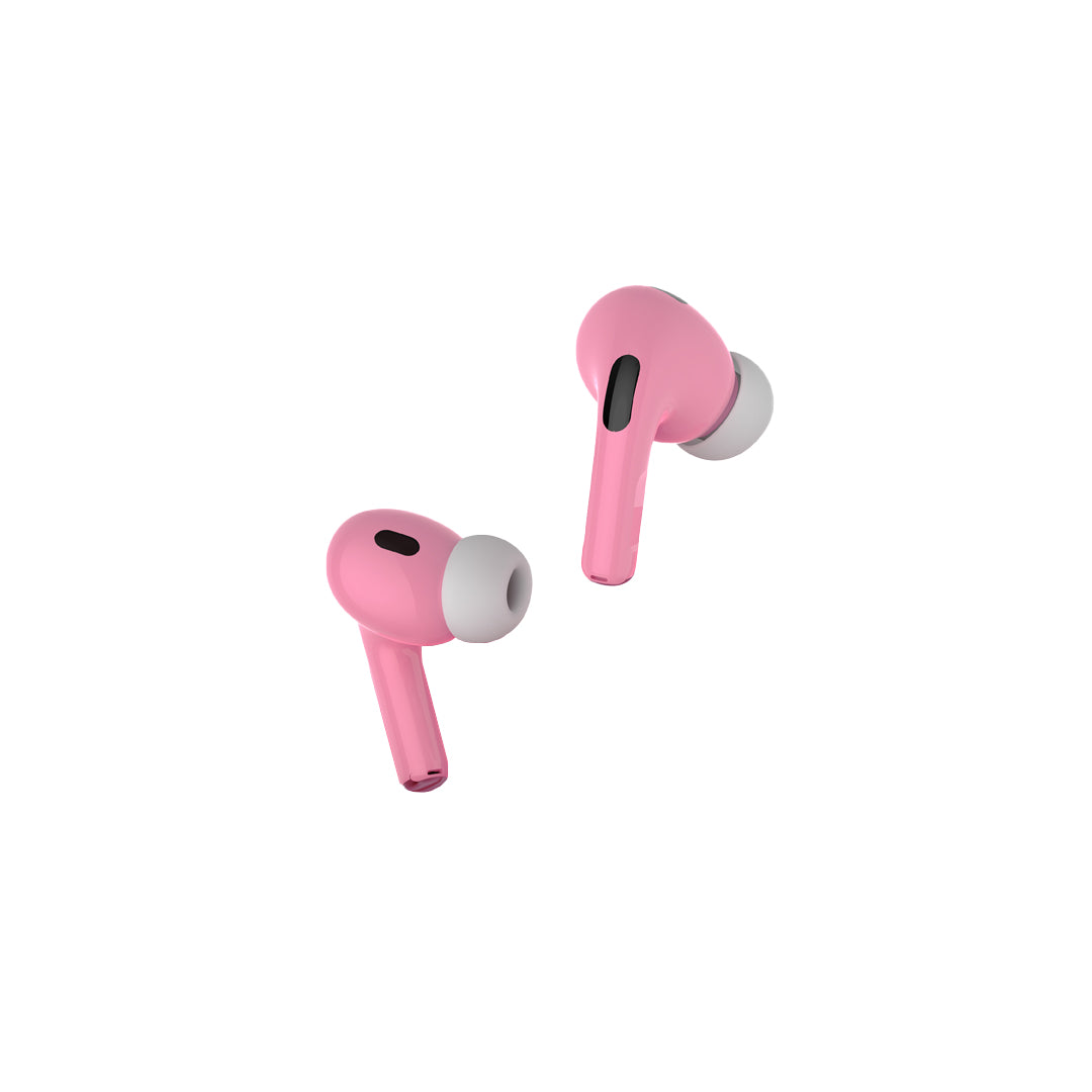 سماعات بورودو برو 2 مع شاشة ولمس, الغاء ضجيج, 20 ساعة تشغيل - وردي | Porodo Blue Earbuds Pro2 with Screen & Touch – ANC/ENC – 20Hrs Playtime – Pink.