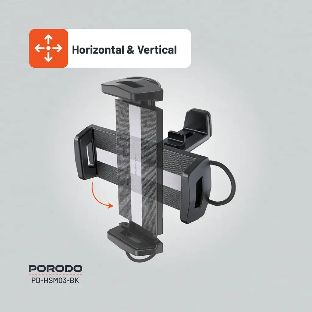 حامل تابلت عالمي قابل للتعديل من 7 انش الى 14.6 انش - اسود | Porodo Universal Adjustable 7" to 14.6" iPad/Tablet Stand – Black