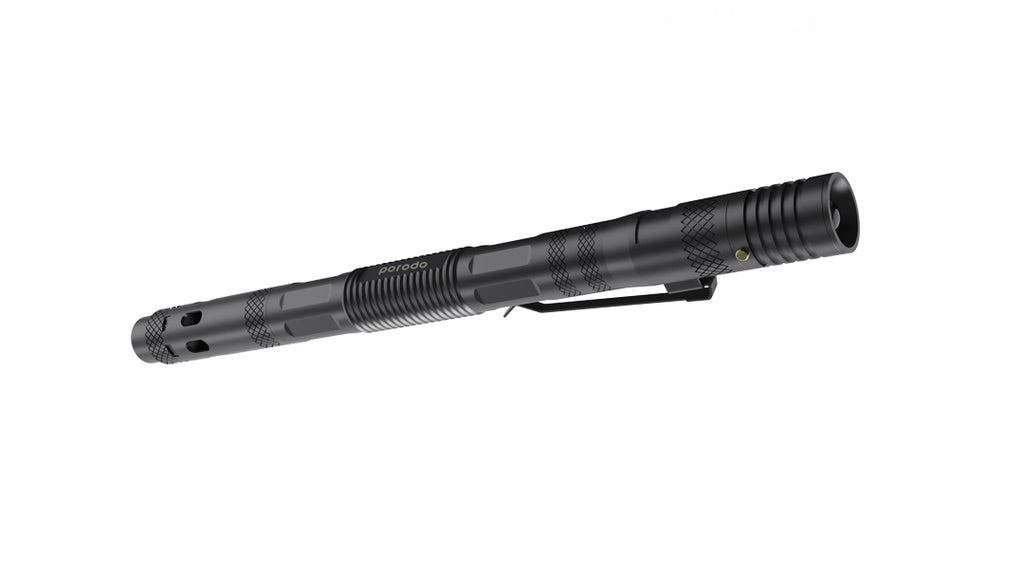 كشاف متعدد الوظائف 9 في 1 من بورودو لايف ستايل, مع قلم وحامل وصفارة وفتاحة زجاجات | Porodo LifeStyle Outdoor 9in1 Flashlight with Holder Pen Whistle Bottle Opener