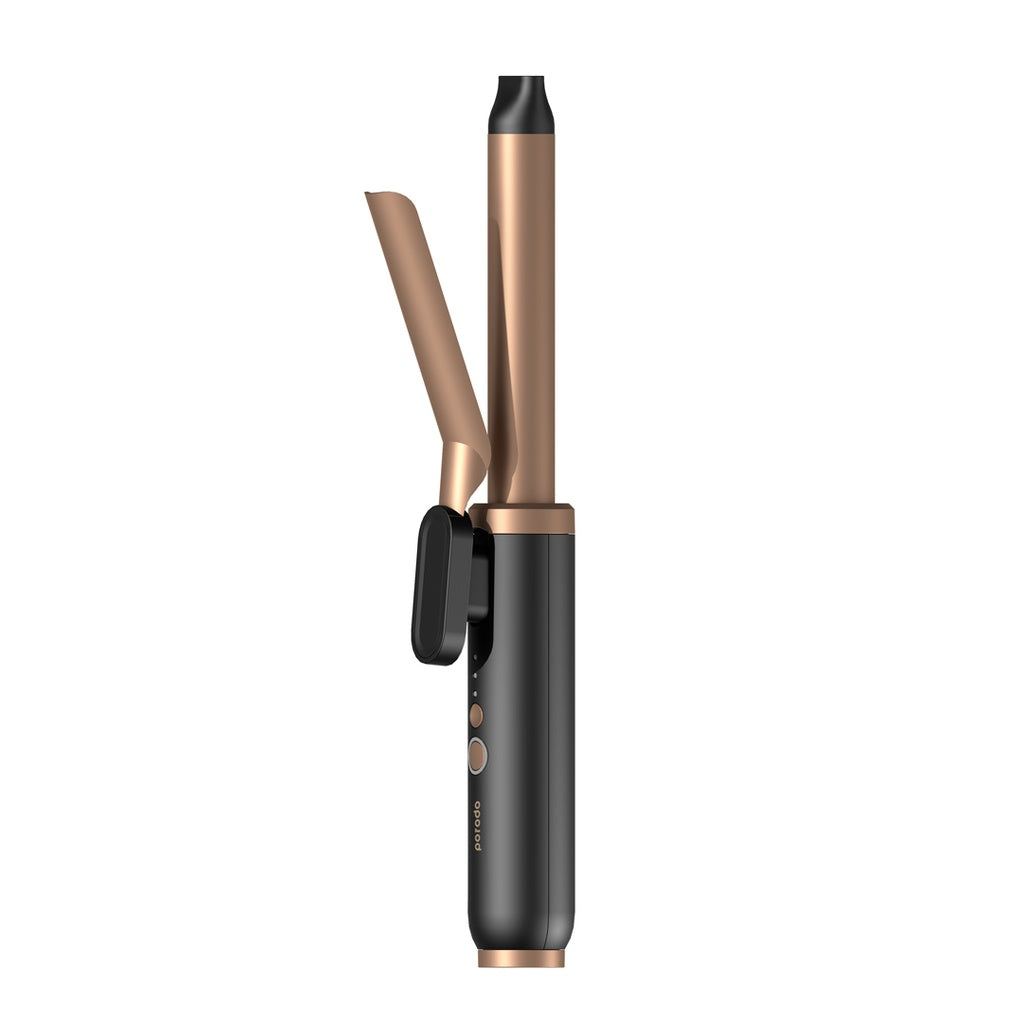 جهاز تجعيد الشعر اللاسلكي القابل لاعادة الشحن من بورودو لايف ستايل - اسود | Porodo LifeStyle Wireless Rechargeable Hair Curler - Black